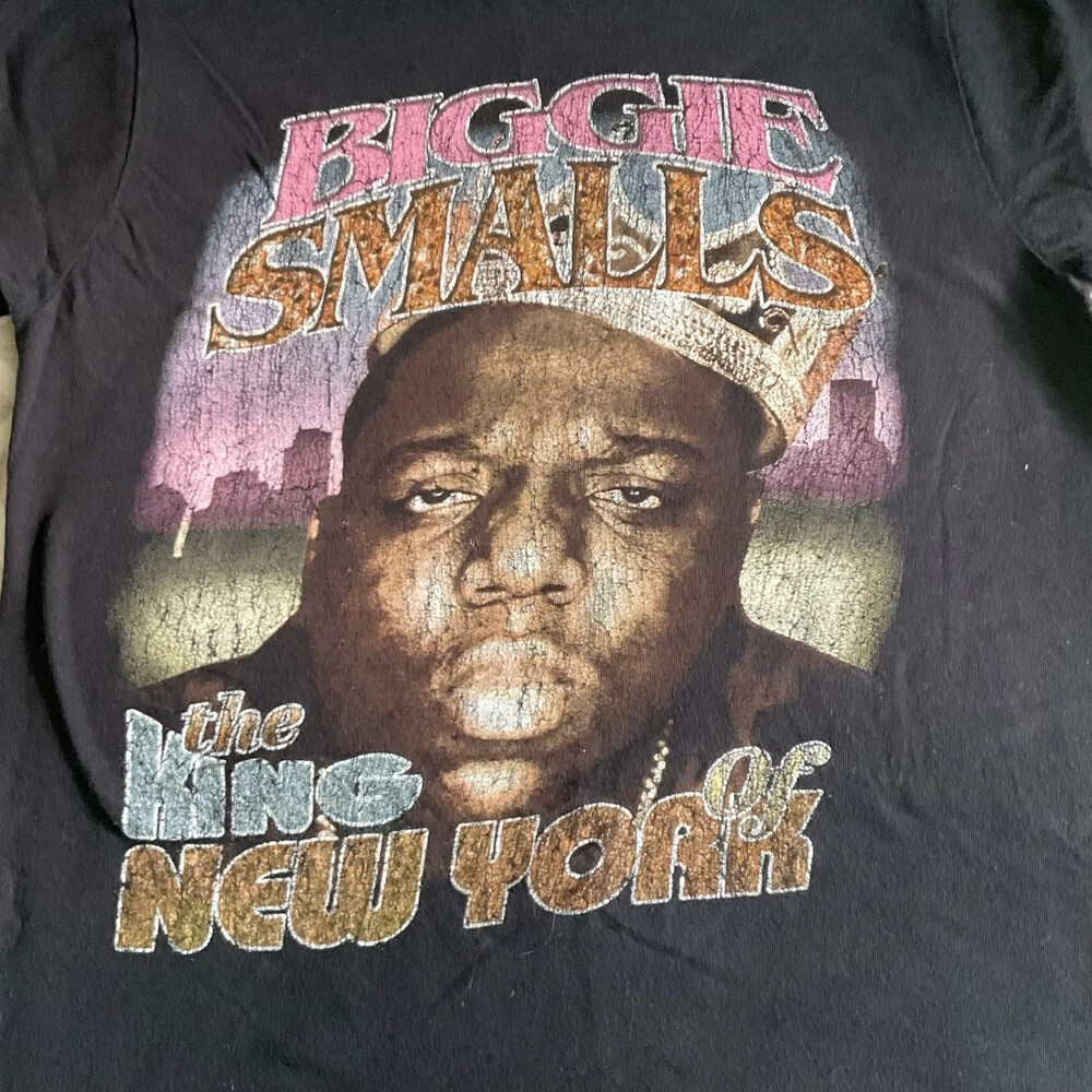 Vintage Biggie Smalls T-Shirt King Of New York Graphic Tee